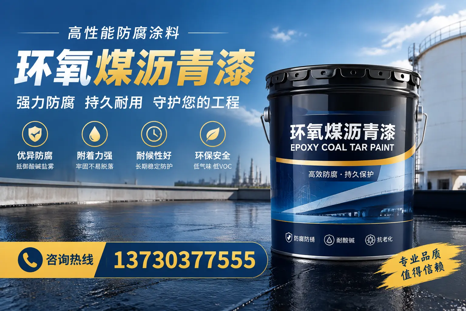 环氧煤沥青漆的耐久性分析，适合张掖的使用场景